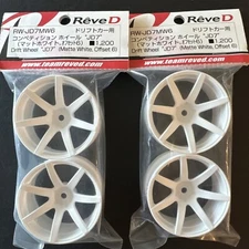 Reve D RW-JD7MW6 Drift Wheel JD7 Matt White Offset 6 Reve D X 2 Packages