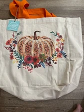 pumpkin reusable shopping bags