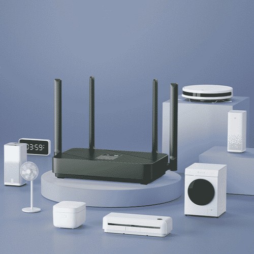WiFi 6 Gigabit Mesh Smart Router Dual-Band AX1800 Mi Home App Management QoS - 第 1/7 張圖片