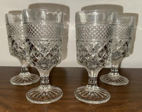 Anchor Hocking Set of 4 Wexford Water Goblets 10 Oz. Beverage Glasses 6.5” - 第 1/5 張圖片