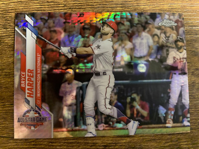 2020 Topps Chrome Update Bryce Harper Prism Refractor U-66 SP 29/99