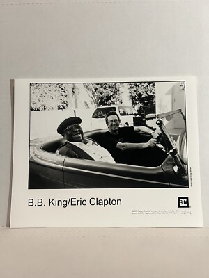 BB King & Eric Clapton 8x10 Promo Press Photo Black and White Original