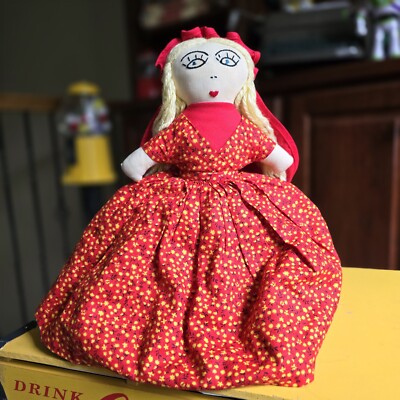 Vintage Topsy Turvy Flip Doll Little Red Riding Hood Wolf, Grandma free shipping
