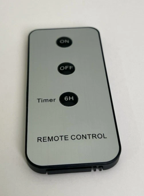 Vela de vidrio transparente sin llama pilar de marfil de 6 pulgadas x 8 pulgadas - (remoto incluido) Foto 2 de 4