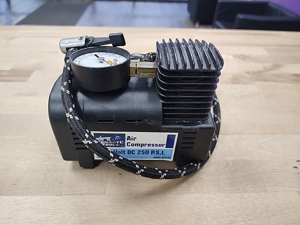 TAILGATE TOOLS AIR COMPRESSOR 12 VOLT DC 250 PSI MODEL W-1712 | eBay