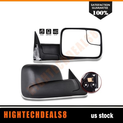 ACANII - Telescoping Flip Up MANUAL Towing Mirrors Non Heat - Foto 2