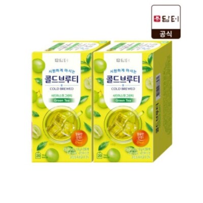 Damtuh Cold Brew Tea Shine Muscat Green Tea 20T x 2 (Total 40T)