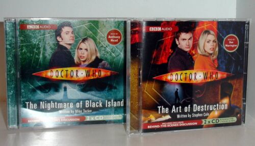 DOCTOR WHO - Nightmare of Black Island & Art of Destruction - 2 CD Audio Books  - Picture 1 of 5