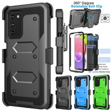 For Samsung Galaxy A03S/A15/A14/A23/A54 5G Belt Clip Phone Case Holster Cover