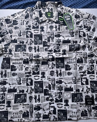 Universal Studios Monster's X Levi's Button Up Shirt NWT | eBay