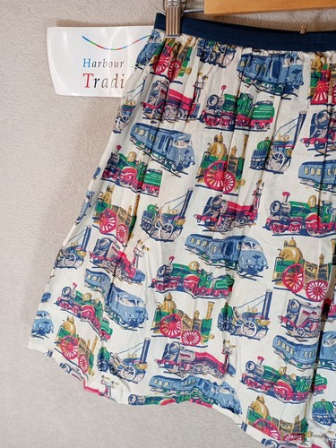 Cath Kidston Skirt Womens Vintage Steam Train Print S 8-10 Lined Discontinued - Picture 11 of 13
