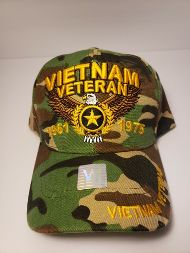 Vietnam Veteran Camouflage Green Unisex Cap Hat New