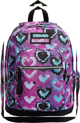 Seven Zaino New Fit, Glossy Girl, Rosa, Doppio Scomparto, Scuola \u0026 Viaggio  | eBay