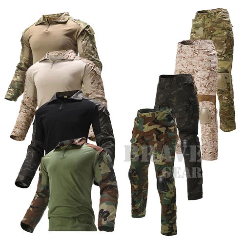 Emerson G2 Combat Shirt&Pants Army Tactical BDU Uniform W/Elbow Pads Knee Pads