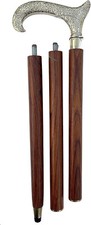 Brass Designer Handle Wooden Walking Stick Cane 36" Long Affordable Father's Day
