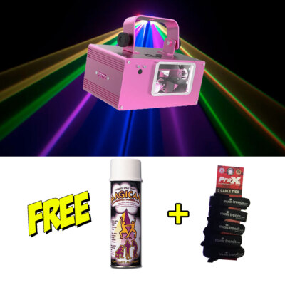 CHAUVET DJ Scorpion Dual RGB ILS Fat Beam Aerial Effect Laser w/Free Can Fog & C