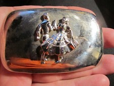 VINTAGE DANCING COUPLE DESIGN BELT BUCKLE GW9