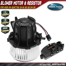 HVAC Heater Blower Motor Resistor Kit for Audi A4 Quattro 13-16 A5 Q5 S4 S5 SQ5