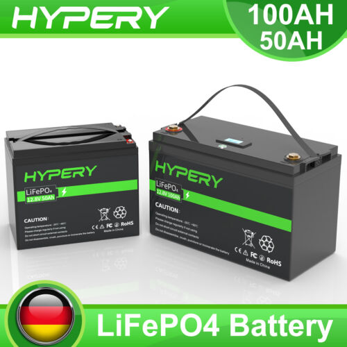 LiFePO4 Battery 12.8V 20Ah 30Ah 50Ah 100Ah Lithium Solar Battery RV Boat RV - Picture 1 of 34