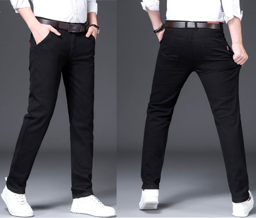 Mens Chino Trousers Slim Fit Chinos Casual Cotton Stretch Cargo Pants Work Jeans - Picture 19 of 30