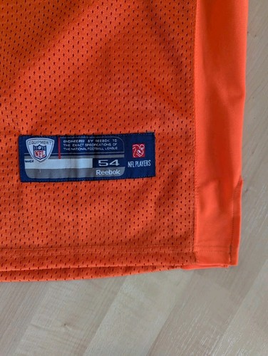 Authentic Brian Erlacker Chicago Bears Orange Stitched Jersey Size 54 - Picture 3 of 17