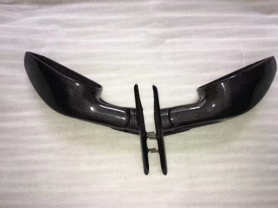 4Pcs Carbon Fiber Car Side Mirror Cover Replacement for Ferrari F430 - Image 2 of 3