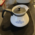 Vintage Corning Ware Blue Cornflower Tea Pot Kettle with Lid 6 Cup # P-104