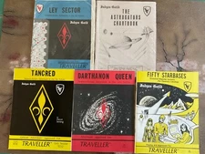 Judges Guild, Traveller rpg lot FIFTY STARBASES, Astrogators Chartbook, more