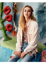 Nwt $275 Fifteen Twenty Utility Relaxing Jacket In Petal Pink Size Xs