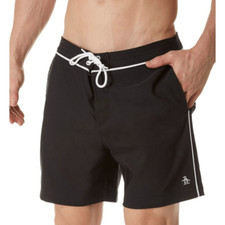 NWT Penguin The Earl Fixed Volley Swim Short True Black 38