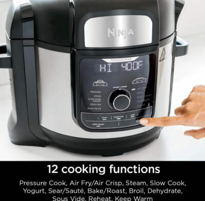 Ninja FD401 LP3 Foodi 12-in-1 Deluxe XL 8 qt. Pressure Cooker