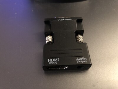 VGA To HDMI Adapter Full HD 1080P Audio Video Converter Laptop PC To TV HDTV AV