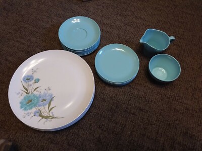 Vintage Boontonware Melamine Melmac Somerset Dinner Plates #6103