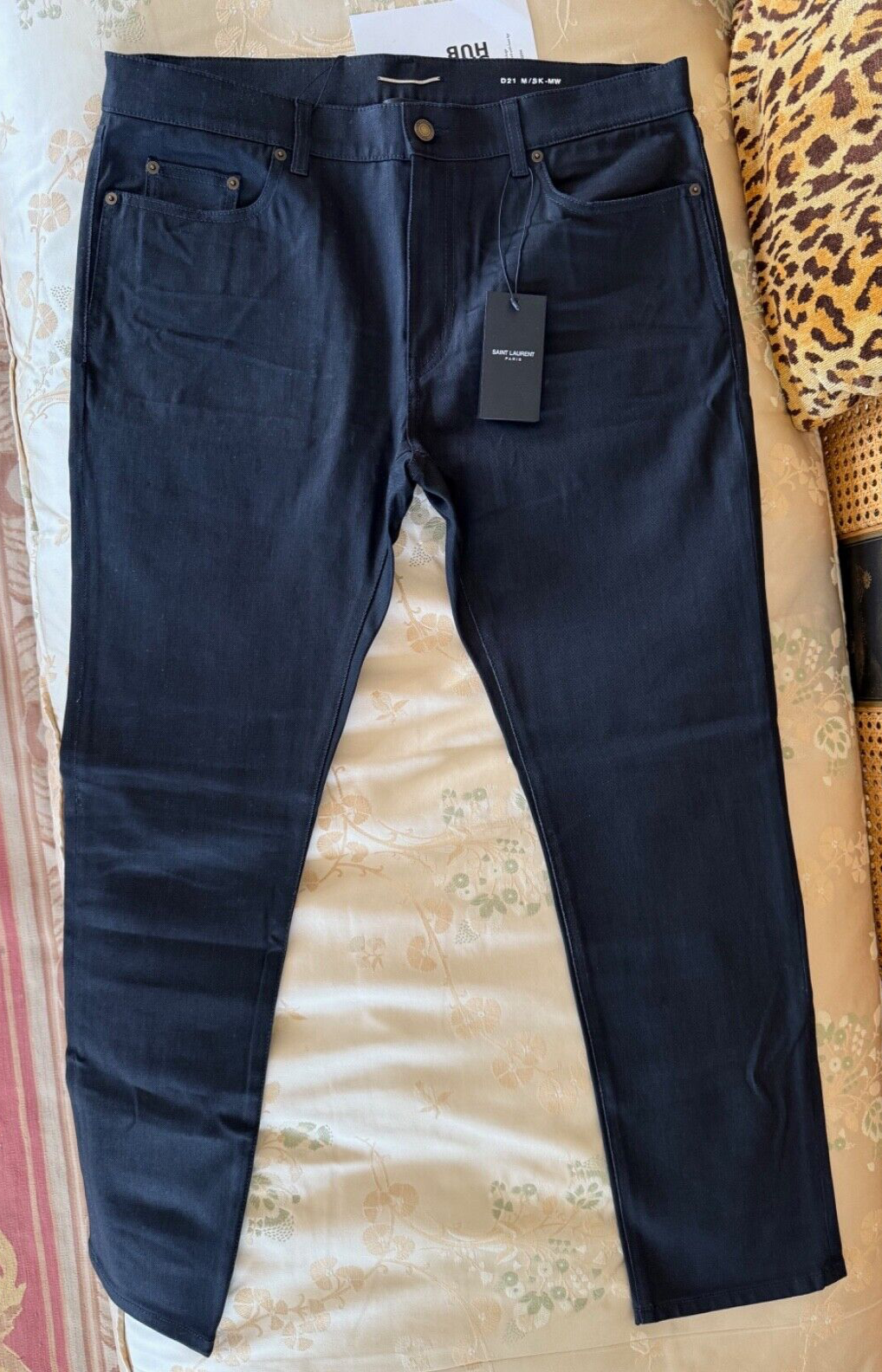 Jeans slim fit Saint Laurent * nero * stile D21 * taglia 36 * nuovi * vendita al dettaglio $ 995