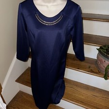 PIERRI Boutique NAVY BLUE Exquisite Dress $128 BRAND NEW sz 8 BID 4 CHARITY❤️282
