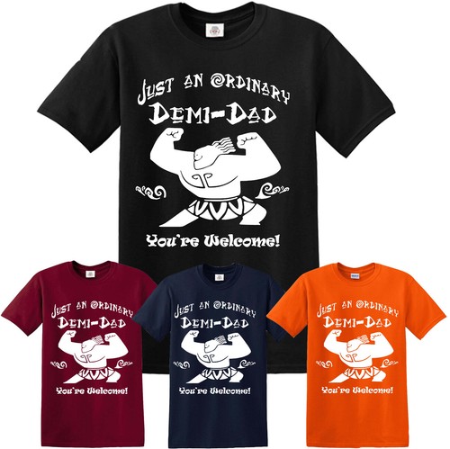 T-Shirt Moana Disney Themed Fathers Day 