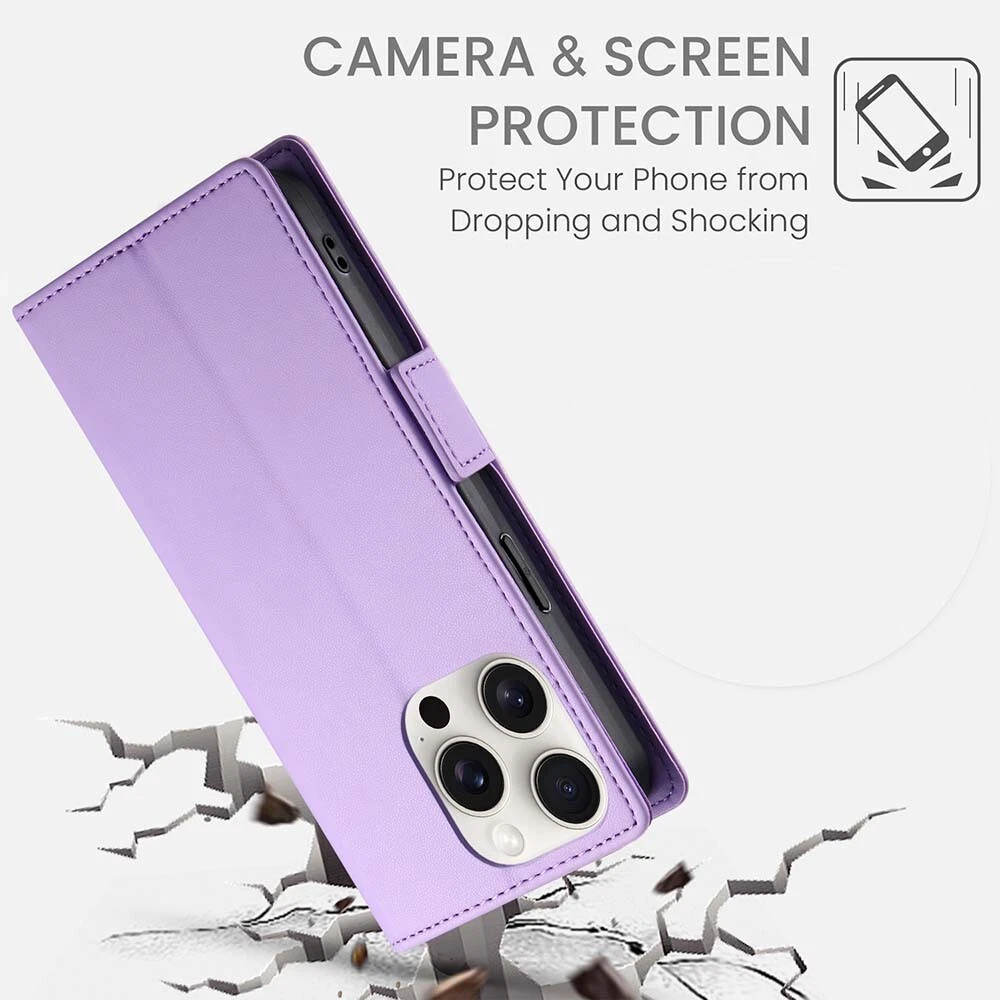 Luxury Magnetic Leather Flip Wallet Case for iPhone 11 12 13 14 15 Pro