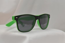 Kids Sunglasses Childrens Solid Green w/ Dark Black Lenses UV Protection w/ Bag