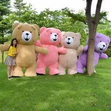 2023 Inflatable Teddy Bear Mascot Costume Role-playing Party Costume Adult