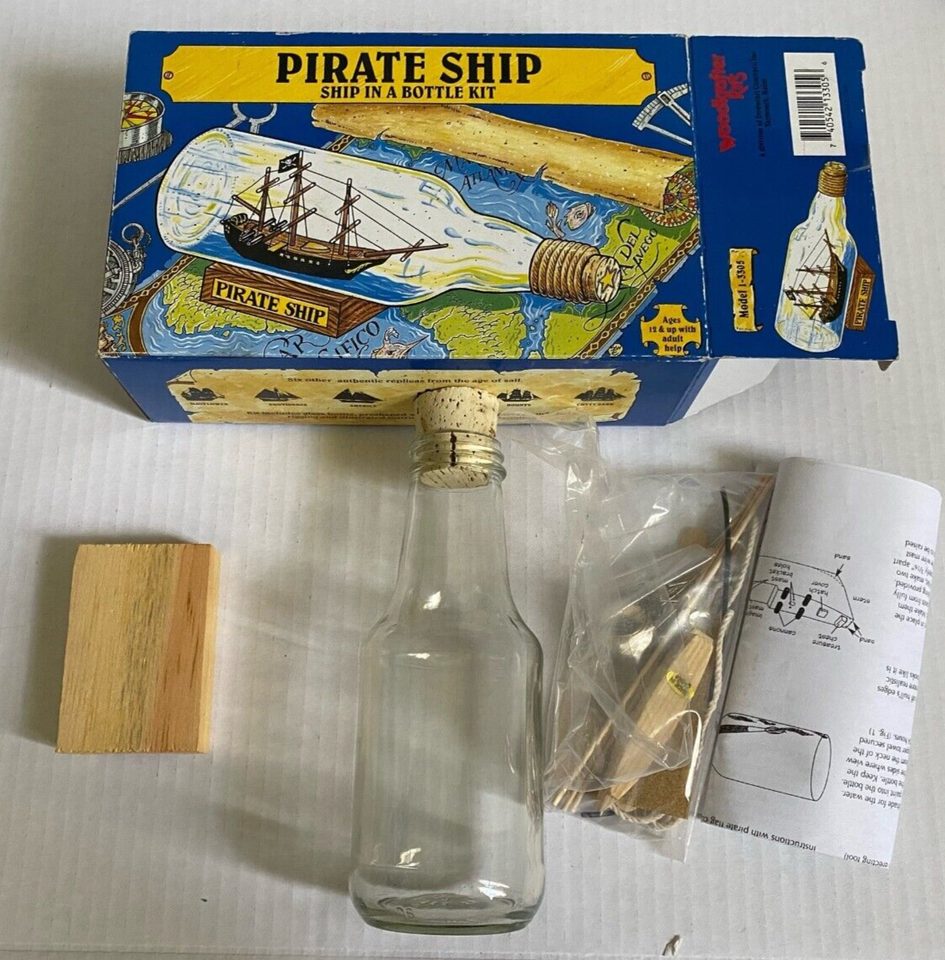 Woodkrafter Kit Pirate Ship in a Bottle Kit eBay
