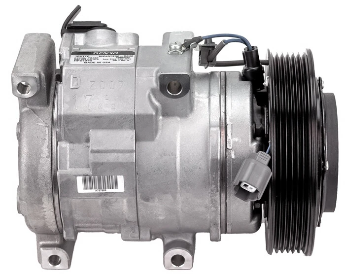 Compresor de aire acondicionado OEM Denso 10S17C se adapta a Acura TL / Honda Accord, Pilot QR Foto 3 de 4