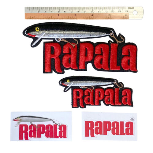 2 RAPALA Galleggiante Originale Ricamato Ferro su Panno Patch per Borse e Vaste L&S - Foto 4 di 7