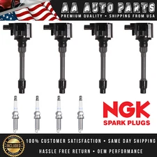 4 Ignition Coil & NGK Laser Iridium Spark Plug for Honda Civic 1.5L Turbo UF781