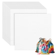 100 PCS 10 x 10 Inch White Fabric Squares, Precut White Cotton Squares,Solid ...