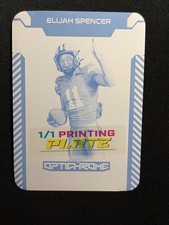 2025 Leaf Optichrome Football RC Printing Plate Cyan 89 Elijah Spencer 1/1