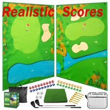 Golf Chipping Game Set Indoor Outdoor Practice Realistic Scores