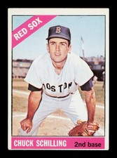 1966 Topps #6 Chuck Schilling Boston Red Sox VGEX
