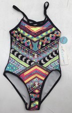 Jantzen Little Girls One Piece Geometric Swimsuit Multicolor Size 6