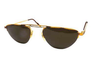 sonnenbrille herren damen vintage 90er made in italy GOLD Metall NEWAVE 