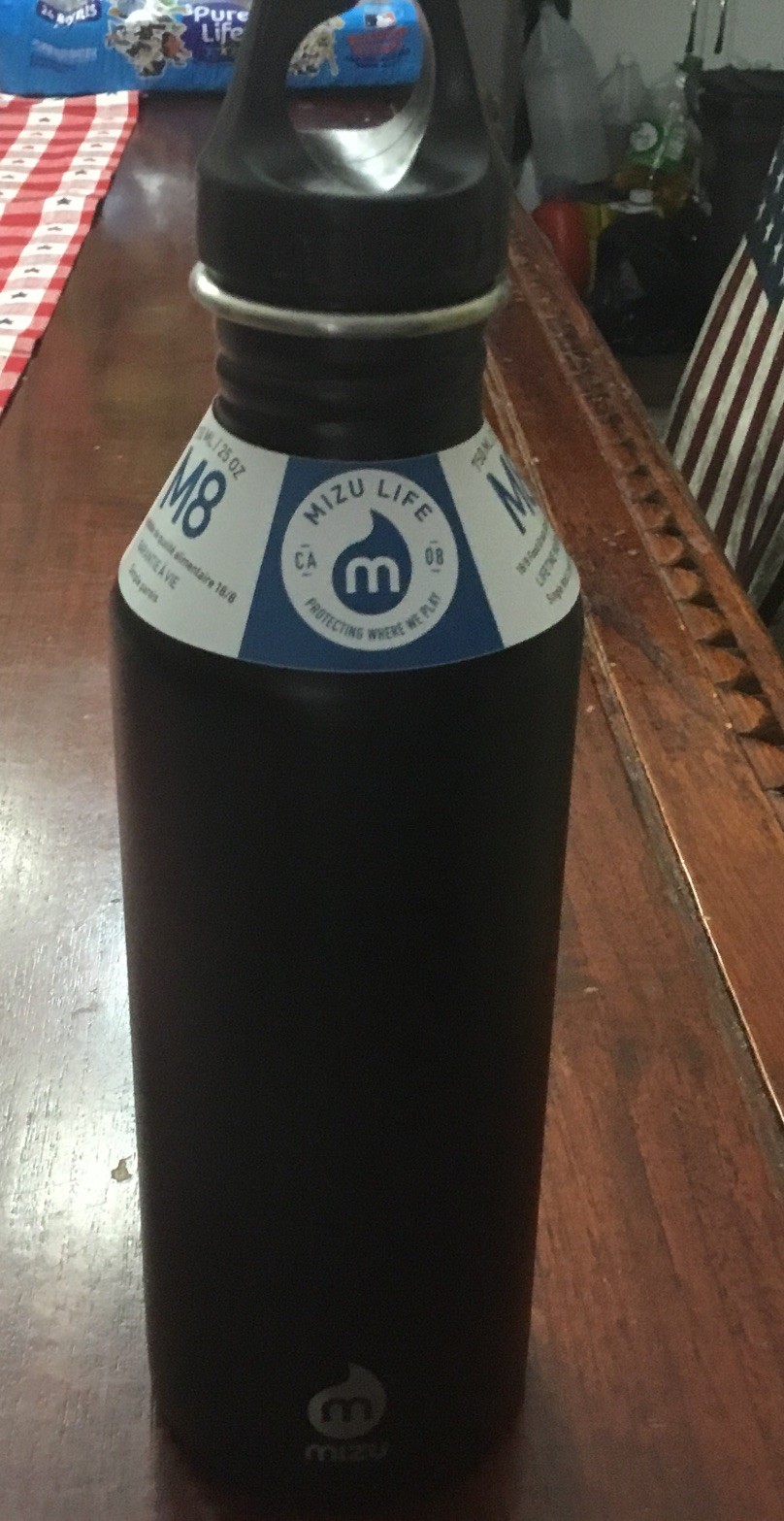 Brand New Mizu Life M8 Black Loop Cap Stainless Steel Water 